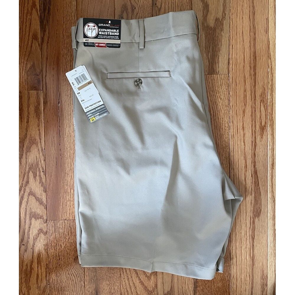 Grand Slam Men's Big & Tall DriFlow Expandable Waist Golf Shorts Sz 42 NWT